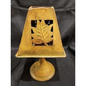 Vintage Metal Tealight Lamp 8"